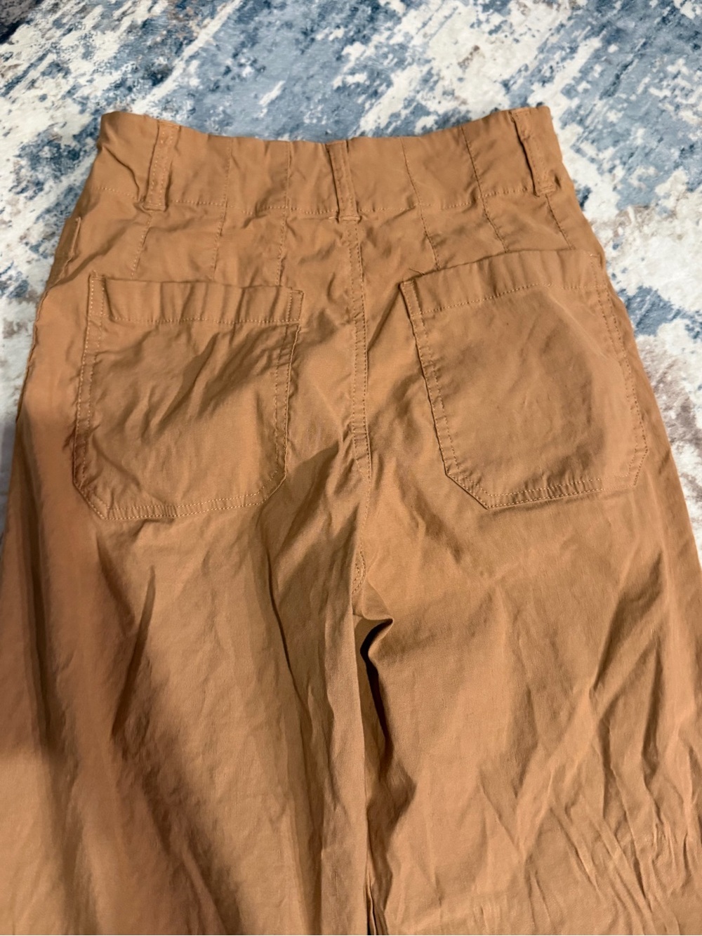 Maeve Anthropologie The Colette Wide Leg Pants Brown Size 27 - Picture 7 of 7